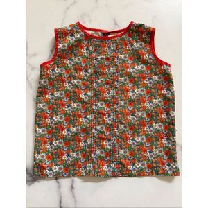 Lacey Lane size 5 little girls Cotton floral puff vintage style cottage top retr